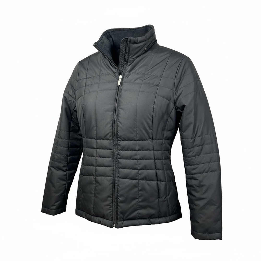 Lands' End Women's Black puffer Coat - Picture 2 of 7